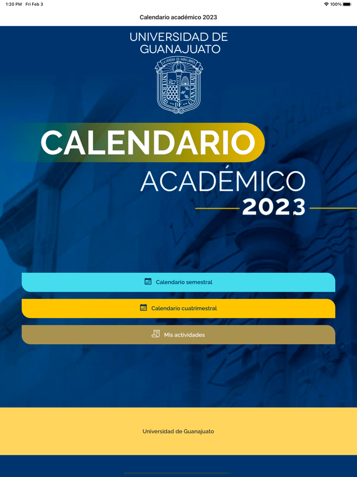 Calendario Académico UG