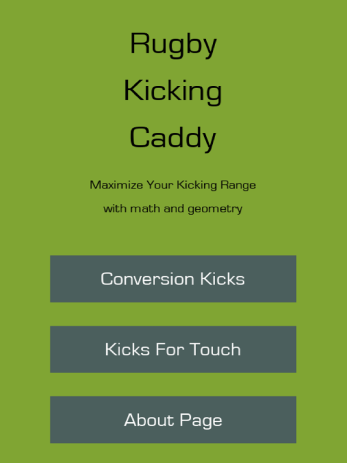 Rugby Kicking Caddy