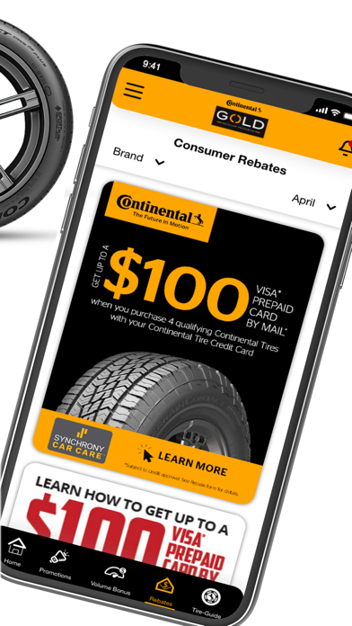 Continental Tire GOLD Program Screenshot