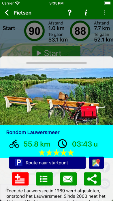 Fietsknoop bike and hiking app Screenshot