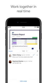 google sheets iphone screenshot 1