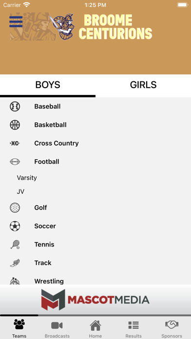 Broome Centurion Athletics Screenshot