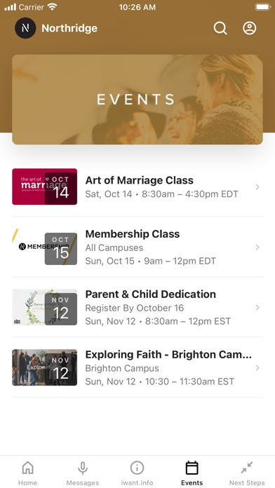 Northridge Church App Screenshot