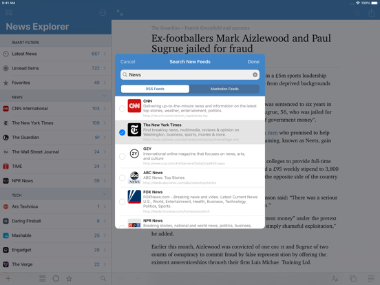 News Explorer iPad app afbeelding 10