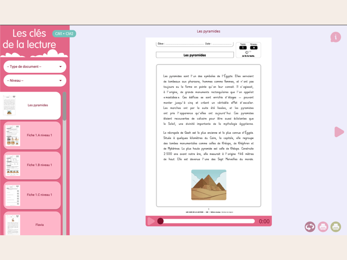 Les clés de la lecture CM