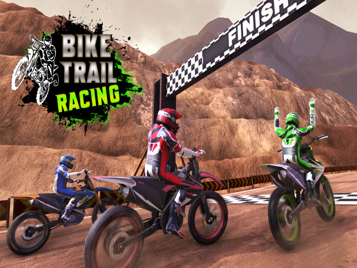 Dirt Trial Bike Racing
