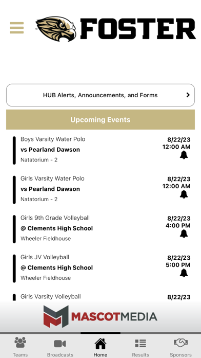 Lamar CISD Athletics Screenshot