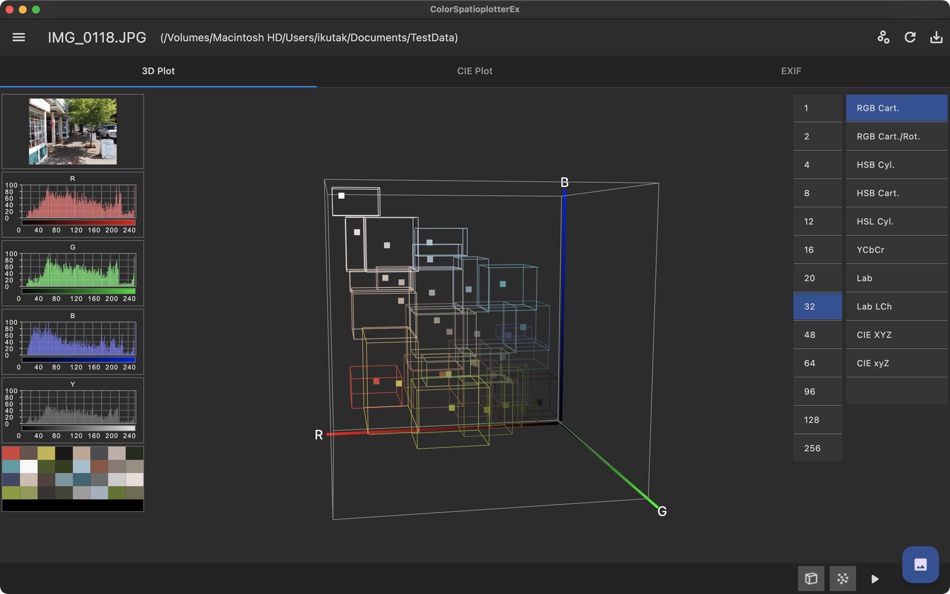 #4. ColorSpatioplotterEx (macOS) 由: Mozusystems, LLC