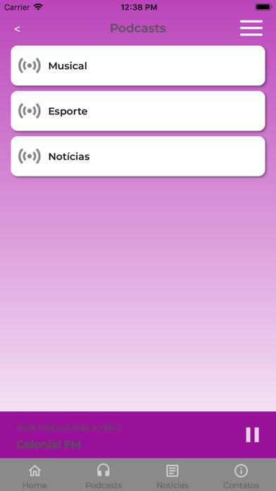 Rádio Colonial FM 104.7 Screenshot