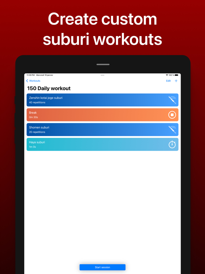 Kendo Suburi Training