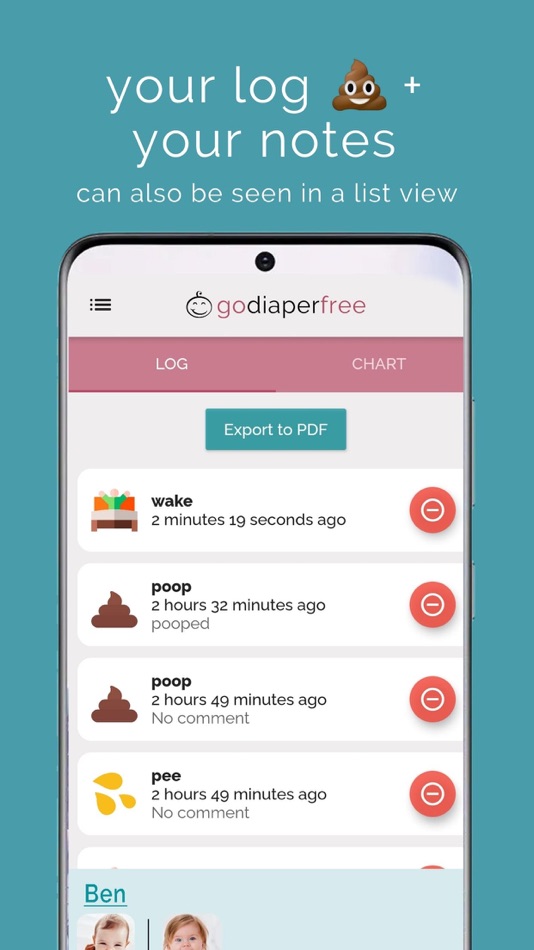 #4. The Log: Potty Training + EC (iOS) 由: Andrea Olson Productions LLC