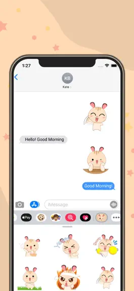 Game screenshot Cabbit - Stickers for iMessage apk