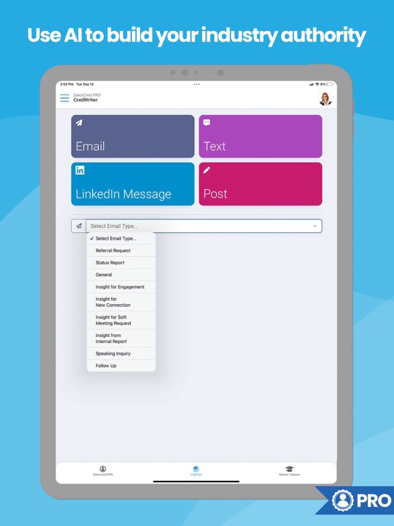 SalesCred iPad screenshot 4 - Business app