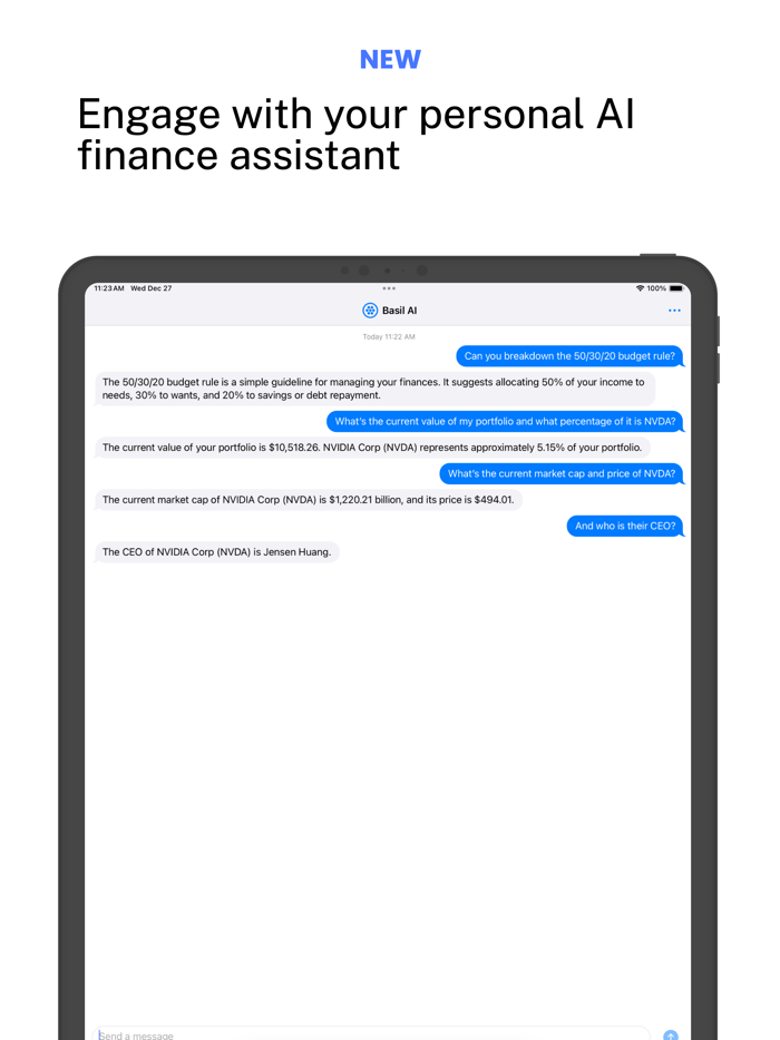 Basil - Portfolio Tracker