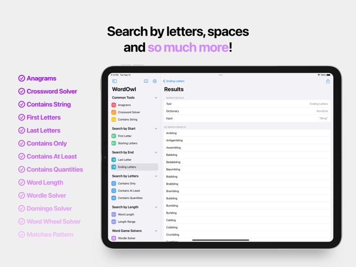 WordOwl The Word Finder