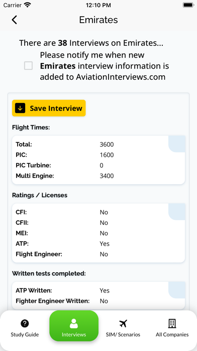 AviationInterviews Screenshot