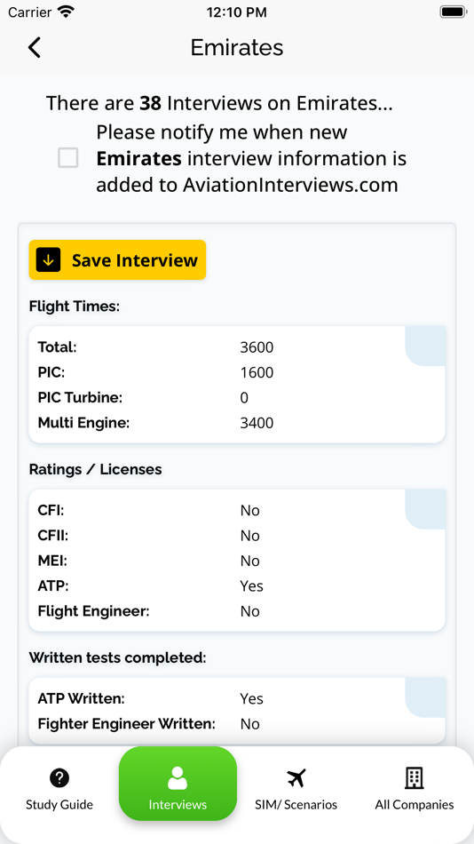 #1. AviationInterviews (iOS) 由: Aviation Interviews LLC.