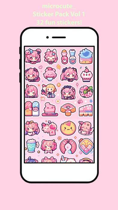 Screenshot #1 pour microcute_ Sticker Pack Vol 1