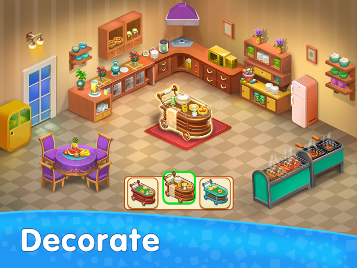 Merge Kitchen Fun Puzzle Games