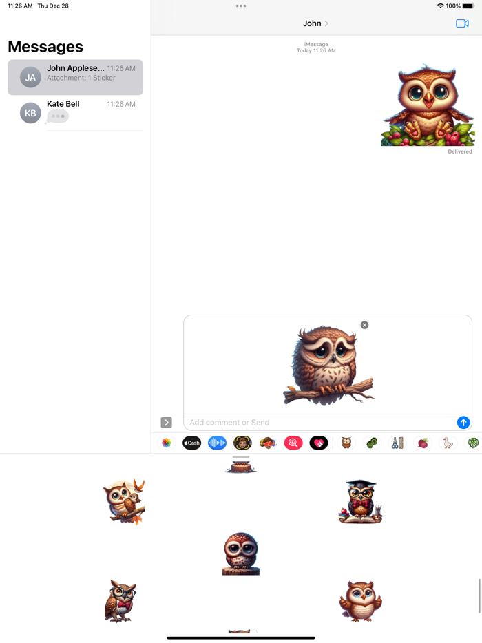 Owl Stickers App