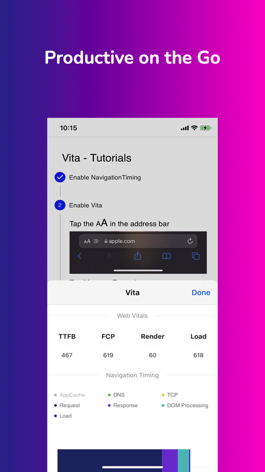 #4. Vita - Web Vitals for Safari (iOS) 由: 梦玲 孙