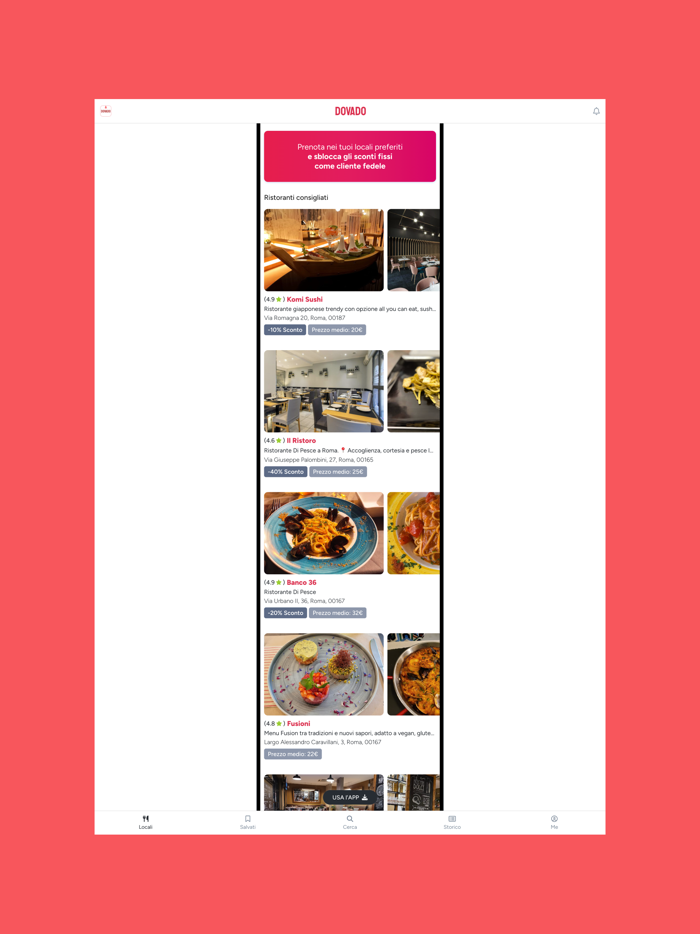 Dovado Ristoranti e Sconti