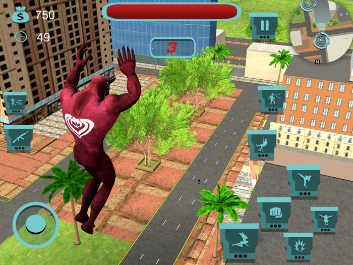 Super Black Rope Hero Fighting