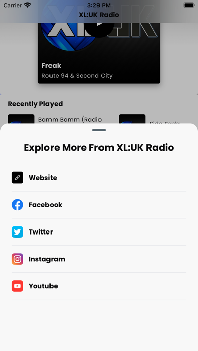 XL:UK Radio Screenshot