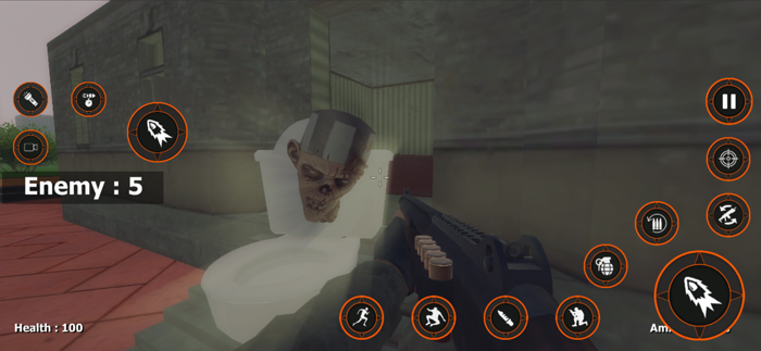 Scary Toilet Nextbots Shooting