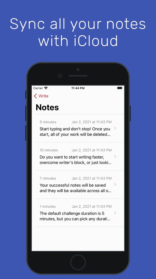 #6. Don't Stop: Writing Challenge (iOS) 由: Nazim Can Altinova
