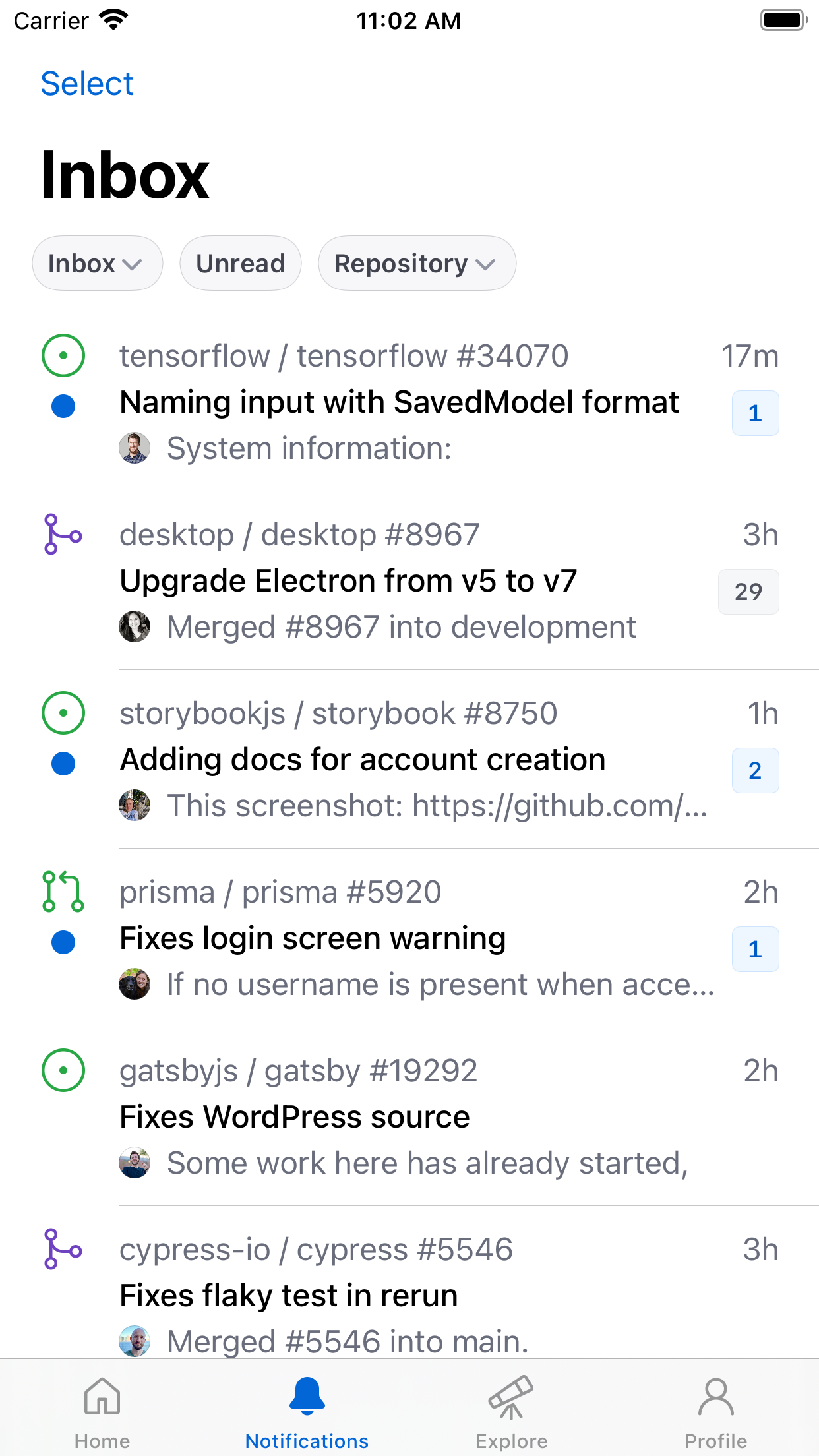 GitHub screenshot 2