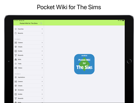 Screenshot #4 pour Pocket Wiki for The Sims