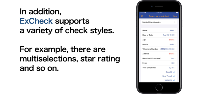 ExCheck - Create Check Sheets