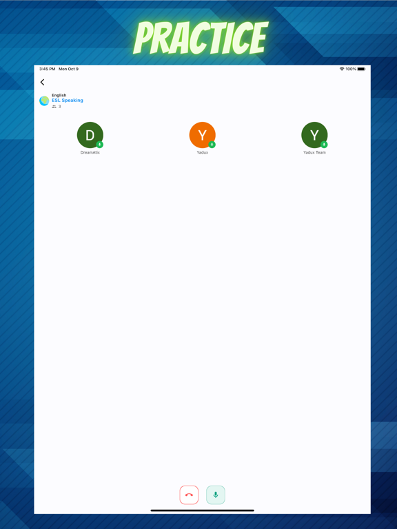 English Club: Speak & Practice iPad screenshot 3 - Education app