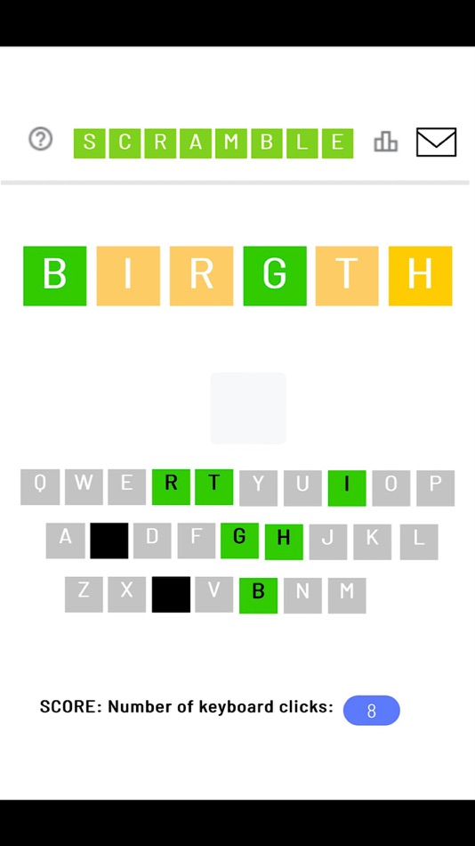 #2. Scramble Word Game (iOS) By: Robert Sandelman