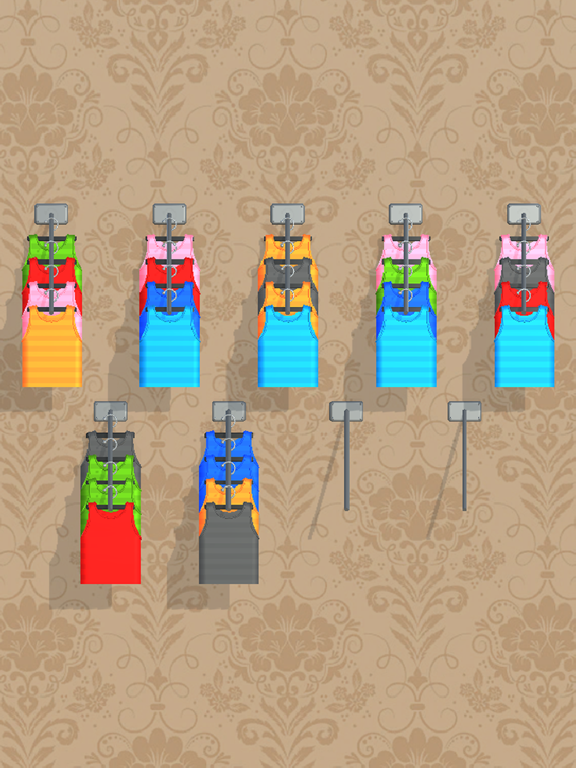 Clothes Sort 3D - Color Puzzle iPad screenshot