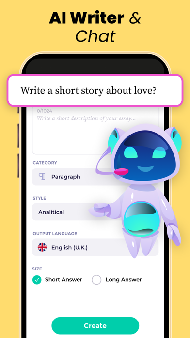 AI Writer - Essay Writing App Screenshot