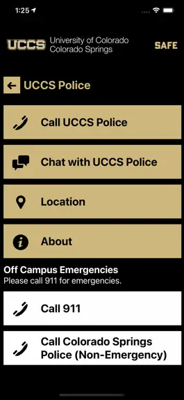Game screenshot UCCS SAFE apk