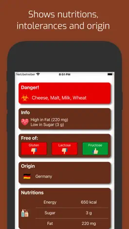 Game screenshot dtect - Food & Product Scanner apk