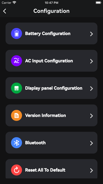 Inverter Charger Screenshot