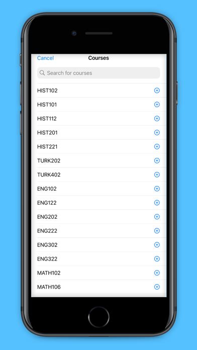 Atilim Schedule Screenshot