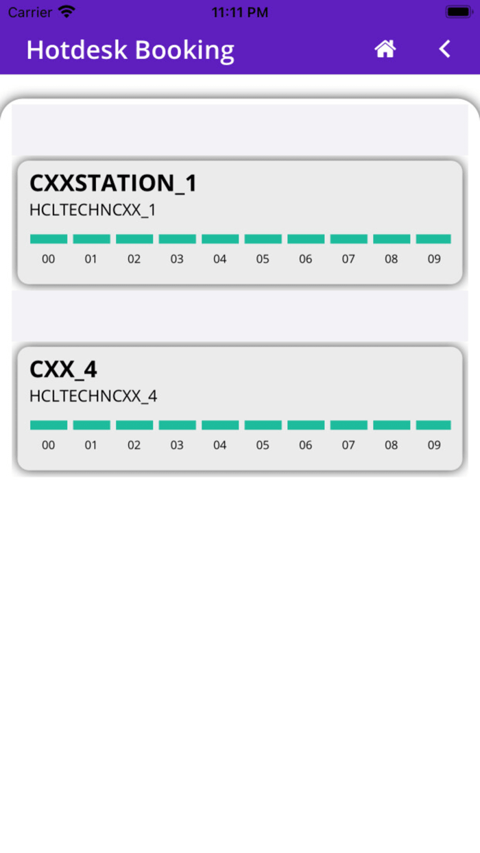HCLTech Hotdesk Seating