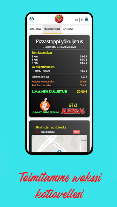 Pizzastoppi Yokuljetus Screenshot