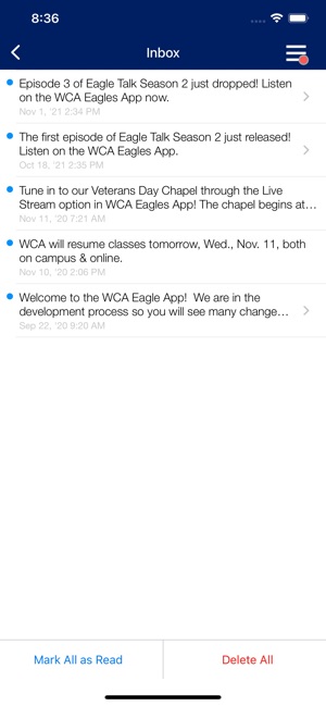 WCA Eagles App on the App Store