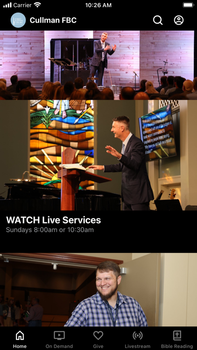 Cullman First Baptist Church Screenshot