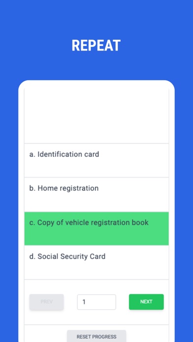 Driving License Exam Cambodia Screenshot