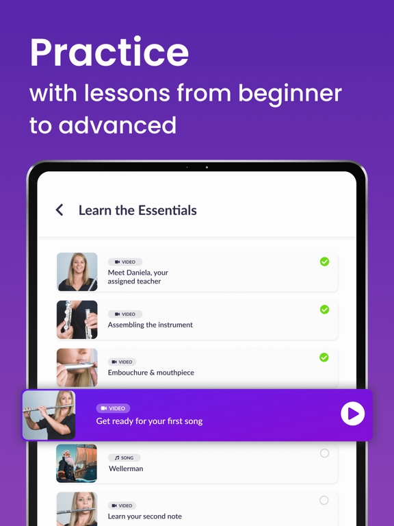Learn & Play Flute - tonestro iPad screenshot 5 - Education app