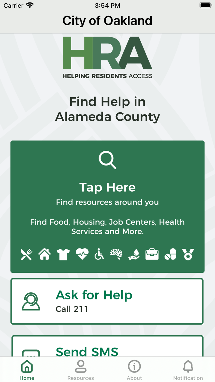 Oakland HRA Resource App