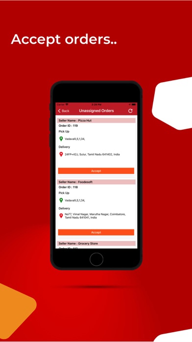 Ordenes: Rider App Screenshot