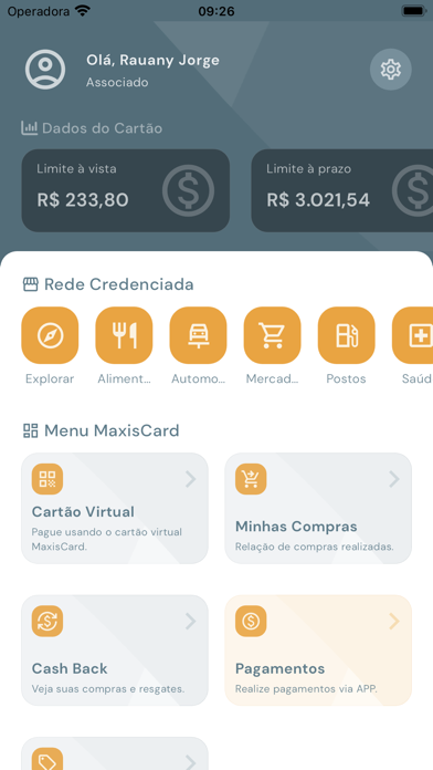 MaxisCard Screenshot